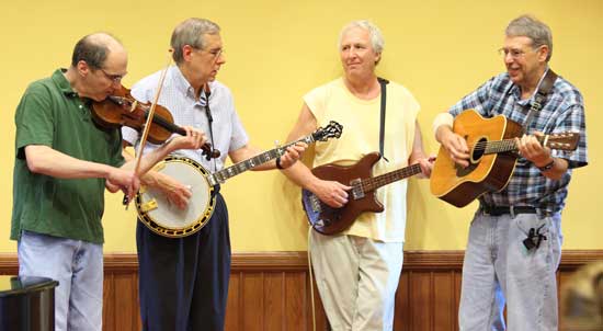 The Route 111 Valley Boys: David Kassel, Gary Shaw, Stuart Ervin, and David Atwood.