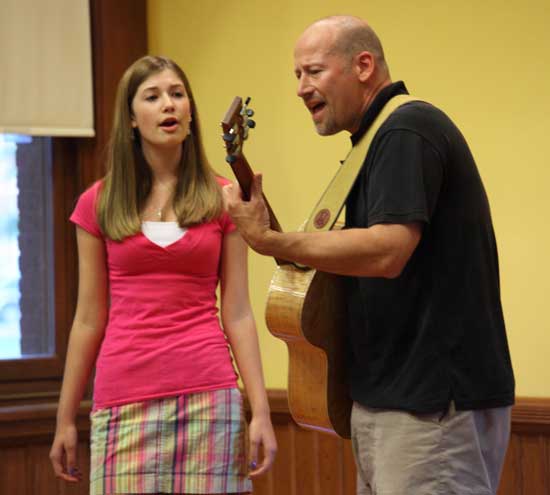 Emma Noyes and her father, Ted Noyes.