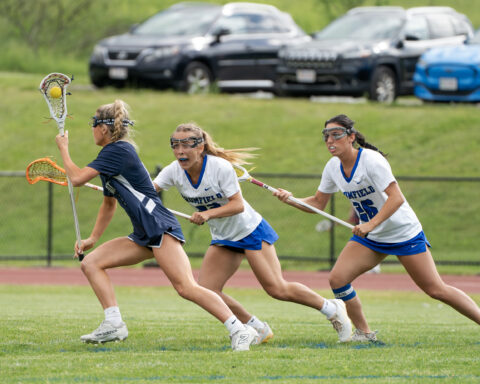 girls lacross vs Triton