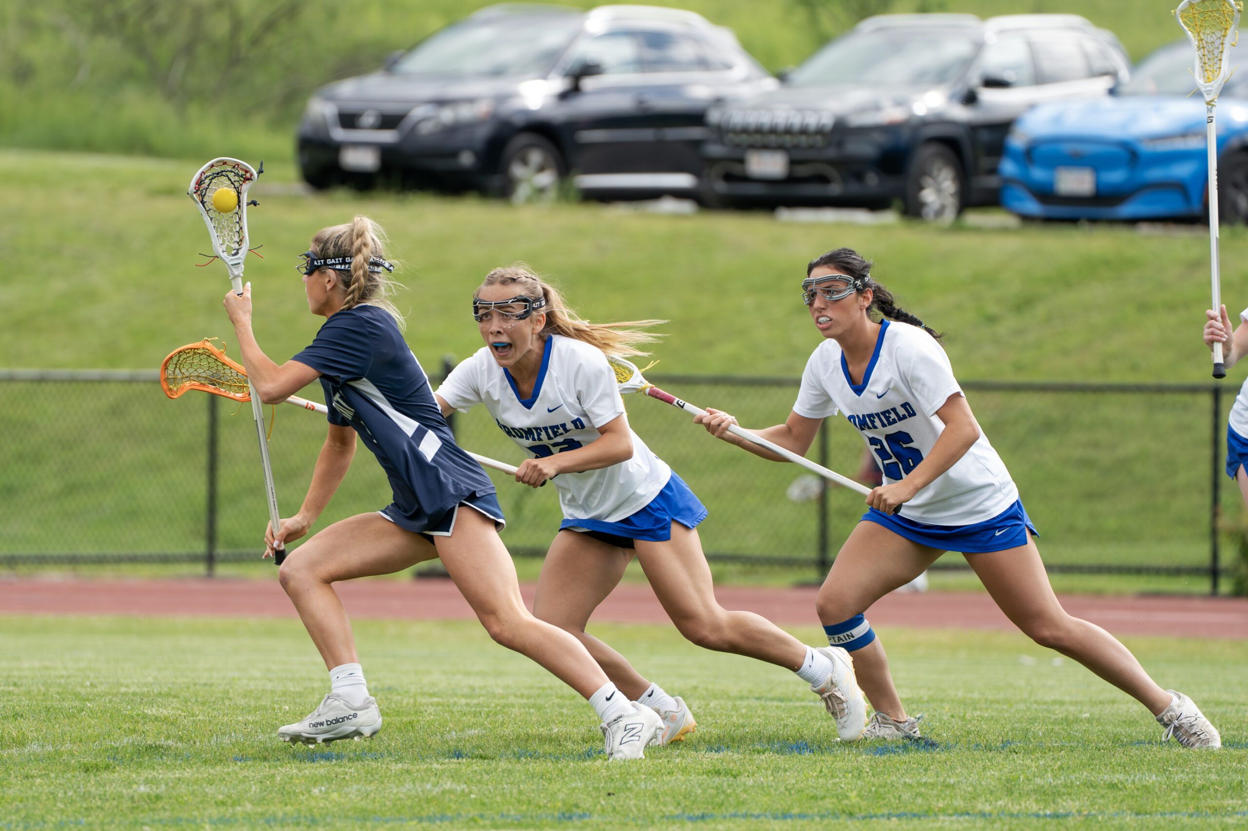girls lacross vs Triton